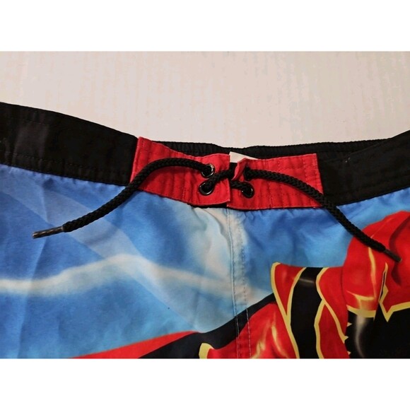 Vintage Power Rangers Mystic Force Swim Trunks 5/6 Red Ranger Disney - Picture 4 of 12